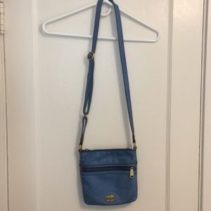 Fossil leather crossbody bag